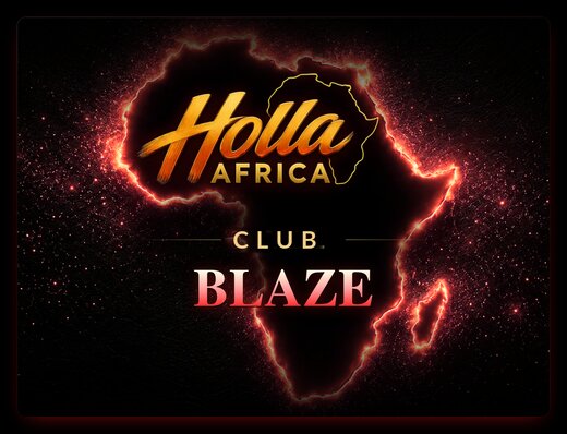 Holla Africa Blaze Africa-map club logo