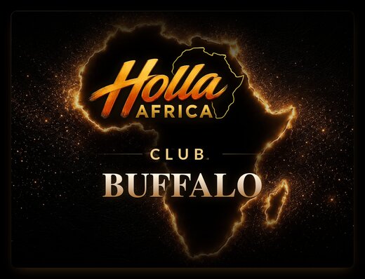 Holla Africa Buffalo Africa-map club logo