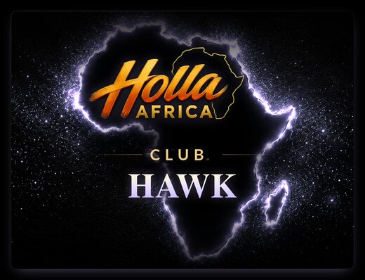Holla Africa Hawk Africa-map club logo