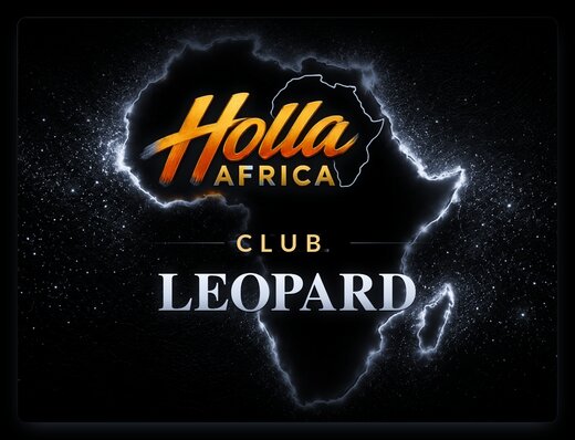 Holla Africa Leopard Africa-map club logo