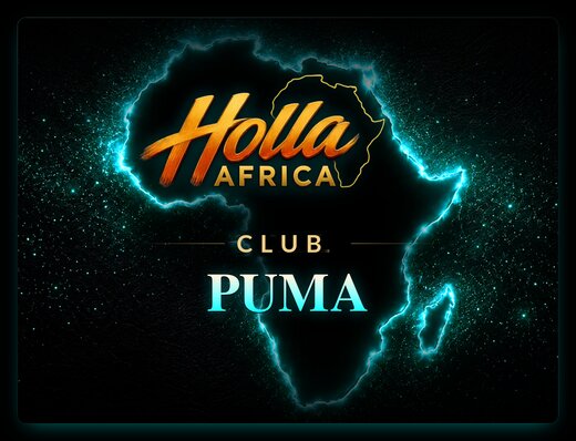 Holla Africa Puma Africa-map club logo