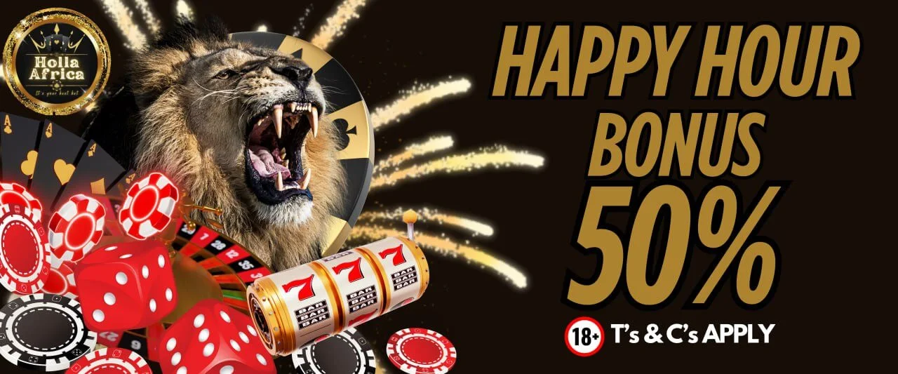 Cash Back Promotion - 50% During Happy Hours + 15% All Deposits