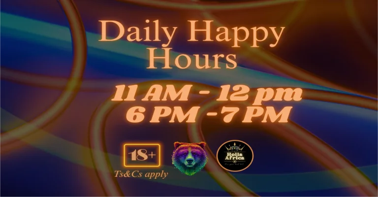 Cash Back Promotion - 50% During Happy Hours + 15% All Deposits