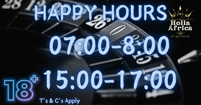 Cash Back Promotion - 50% During Happy Hours + 15% All Deposits
