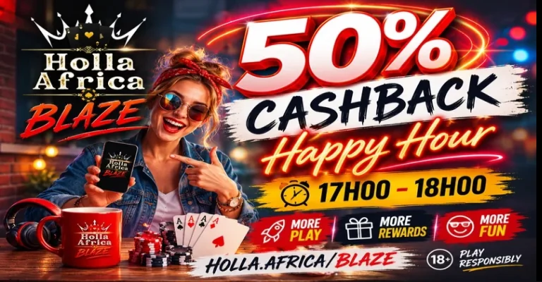 Cash Back Promotion - 50% During Happy Hours + 15% All Deposits